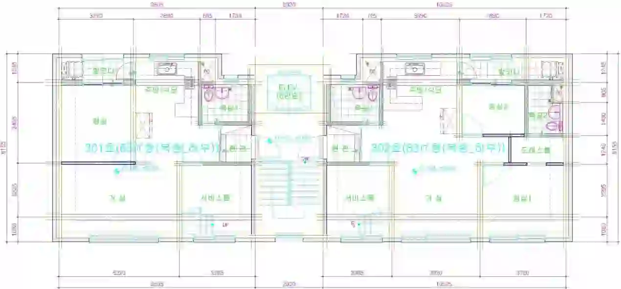 더블휴102 배치도 이미지